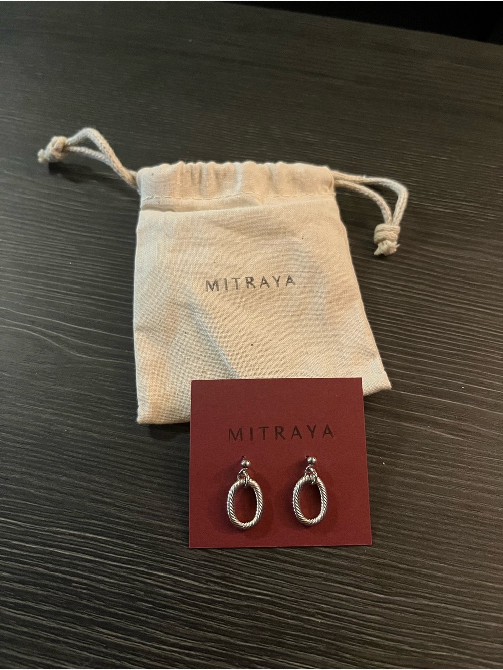 Handmade Silver Twisted Rope Hoop Earrings